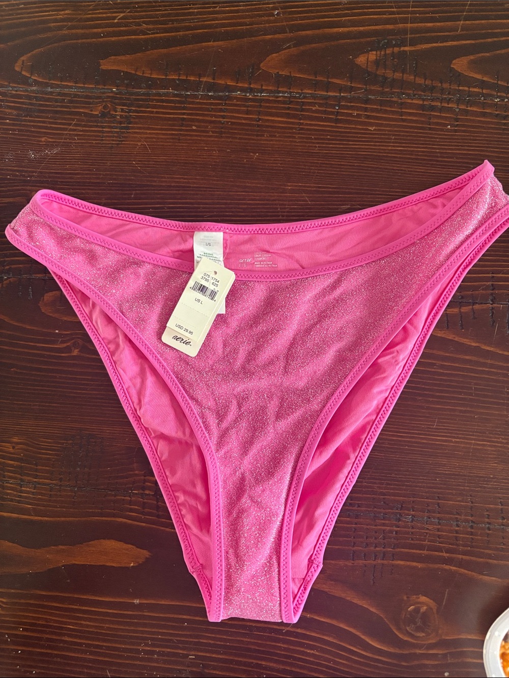 Sparkling Hot Pink Bikini Bottoms